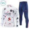 Sudadera De Entrenamiento Paris Saint-Germain Cremallera De Cuarto 2024-25 Blanca - Niño